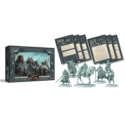 Stark Heroes 3 miniatures and cards