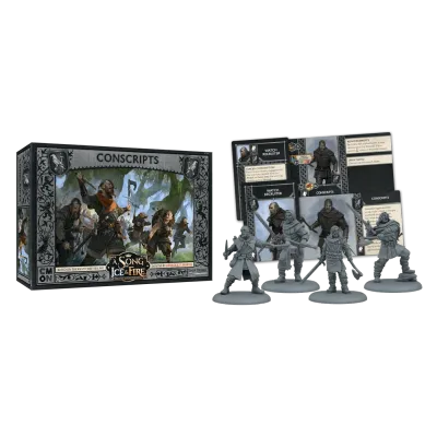 Night's Watch Conscripts miniatures and cards
