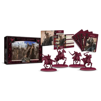 Dothraki Veterans miniatures and cards