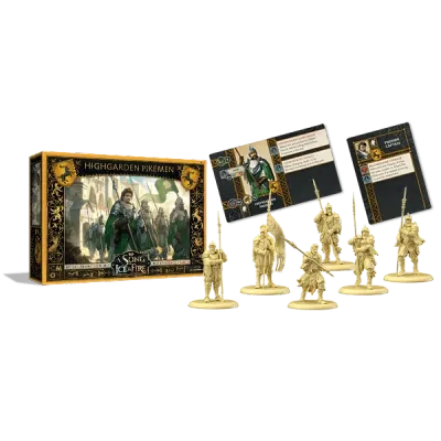 Highgarden Pikemen miniatures and contents.