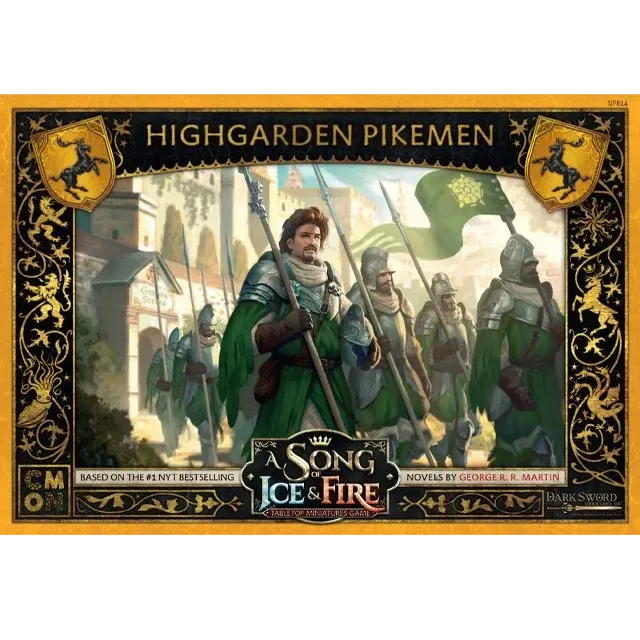 Baratheon Highgarden Pikemen unit expansion for A Song of Ice and Fire Tabletop Miniatures Game.