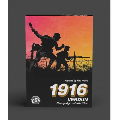 Box cover for 1916: Verdun, a World War I attrition wargame from Conflict Simulations CSL.