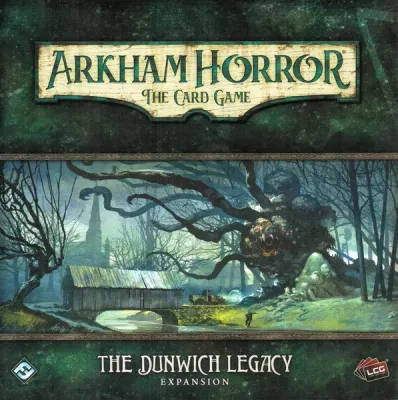 Arkham Horror: The Card Game – The Dunwich Legacy Deluxe Expansion The Dunwich Legacy Deluxe Expansion box for Arkham Horror The Card Game.