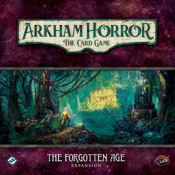 The Forgotten Age Deluxe Expansion box for Arkham Horror The Card Game.