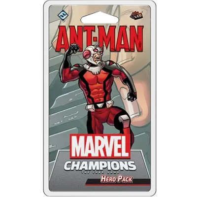 Ant-Man Hero Pack for Marvel Champions The Card Game with Ant-Man in his red suit.