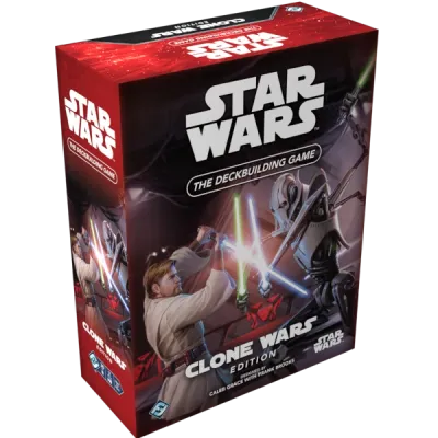 Star Wars: The Deckbuilding Game – Clone Wars Edition Star Wars The Deckbuilding Game Clone Wars Edition box showing Obi-Wan Kenobi fighting General Grievous.