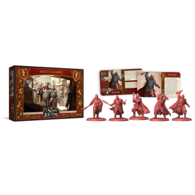 Lannister Gold Cloaks miniatures and contents