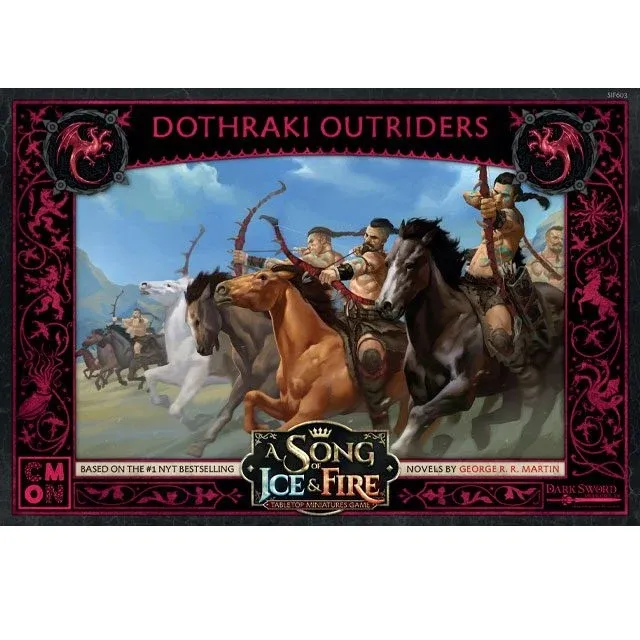 House Targaryen Dothraki Outriders unit expansion for A Song of Ice and Fire: Tabletop Miniatures Game