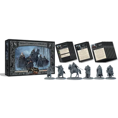 Night's Watch Heroes 3 expansion miniatures and cards
