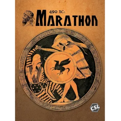 Box cover for 490 BC: Marathon, an ancient tactical wargame from Conflict Simulations CSL.