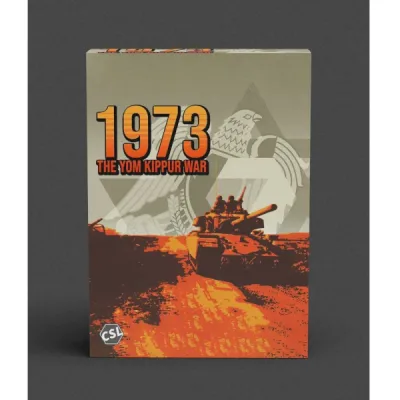 1973: The Yom Kippur War Box cover for 1973: The Yom Kippur War, a modern conflict wargame from Conflict Simulations CSL.