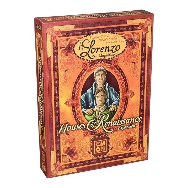 Lorenzo il Magnifico Houses of Renaissance expansion box with ornate Renaissance-style artwork.