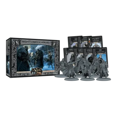 Night's Watch Heroes 1 miniatures and cards