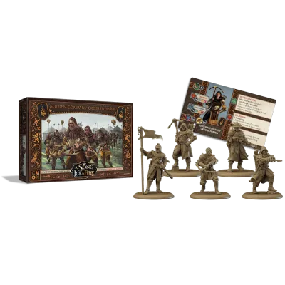 Golden Company Crossbowmen miniatures and card