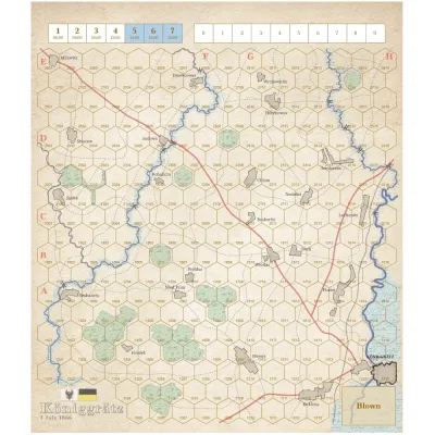 A map for the CSL wargame Königgrätz: 3 July 1866.