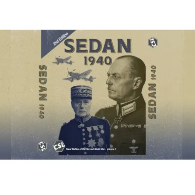 Box cover for Sedan 1940 2nd Edition, a World War II tactical wargame from Conflict Simulations CSL.