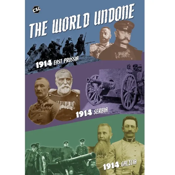 Box cover for The World Undone Deluxe Edition: Eastern Front, a World War I operational wargame from Conflict Simulations CSL