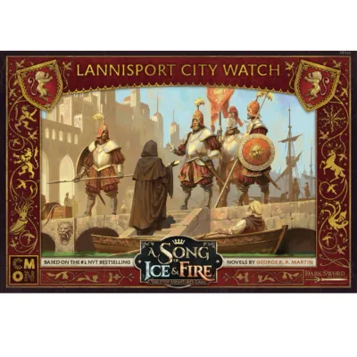 ASOIAF: Lannister – Lannisport City Watch — Unit Expansion Lannister Lannisport City Watch unit expansion for A Song of Ice and Fire: Tabletop Miniatures Game