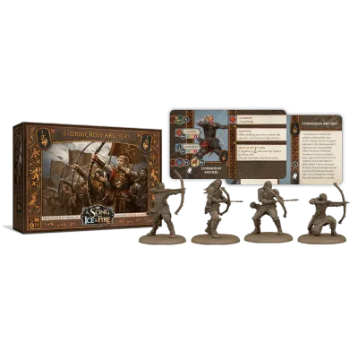 Stormcrow Archers miniatures and cards