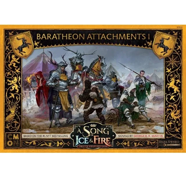 Baratheon Attachments 1 expansion for A Song of Ice and Fire Tabletop Miniatures Game.