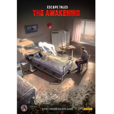 Escape Tales: The Awakening Escape Tales The Awakening cover showing a father beside his daughter in a hospital room.
