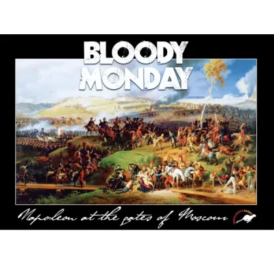 Box cover of Bloody Monday, showing Napoleonic battle artwork for Borodino under the title.