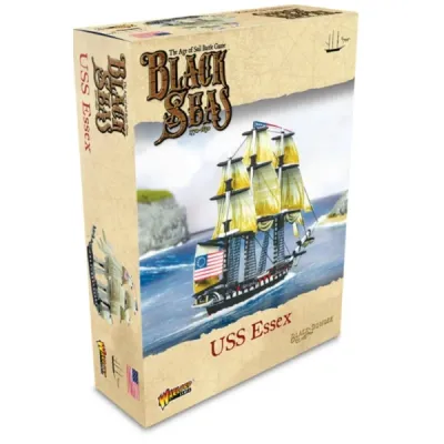 Black Seas USS Essex expansion box with the American frigate sailing at sea.