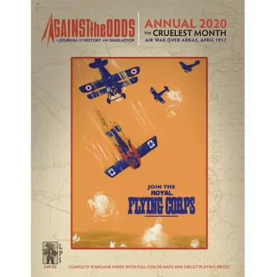 Against the Odds Annual 2020 The Cruelest Month cover showing WWI aircraft in combat over Arras.