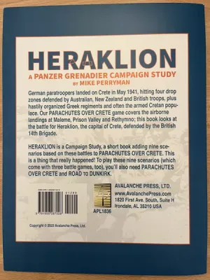 Panzer Grenadier: Parachutes Over Crete – Heraklion Campaign Study