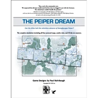 Peiper Pocket Battle Game Pack The Peiper Dream Pocket Battle Game cover showing linked map panels for Kampfgruppe Peiper’s advance.