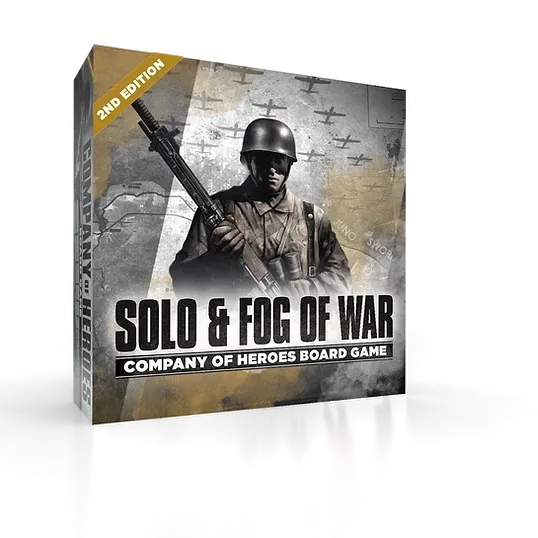 Company of Heroes Solo &amp; Fog of War 2nd Edition expansion box front.