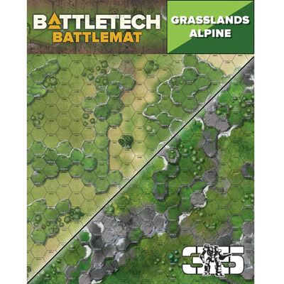 BattleTech BattleMat: Alpine/Grasslands C