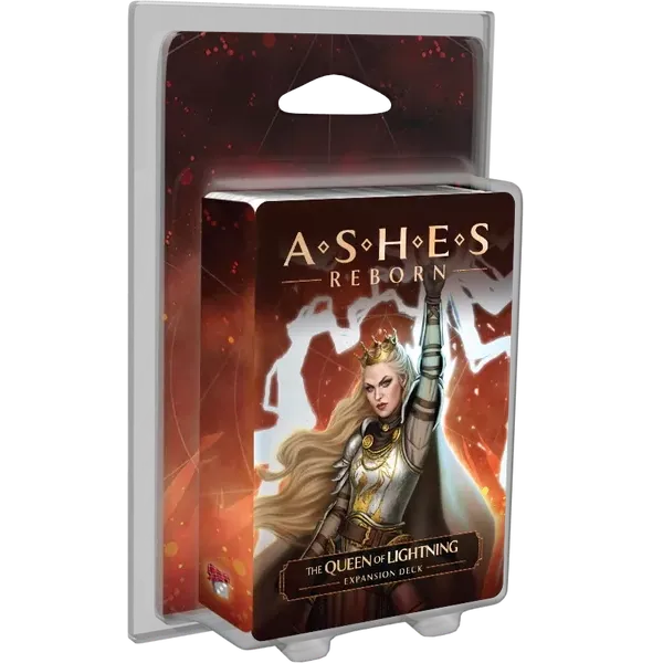The Queen of Lightning expansion deck for Ashes Reborn featuring Dimona Odinstar.