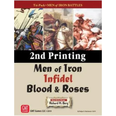 Men of Iron Tri-Pack 2nd Printing Men of Iron Tri-Pack 2nd Printing by GMT Games, featuring medieval knights and infantry combat - Available at Boargamegeneral