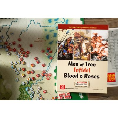 Men of Iron Tri-Pack 2nd Printing by GMT Games, featuring medieval knights and infantry combat - Available at Boardgamegenera