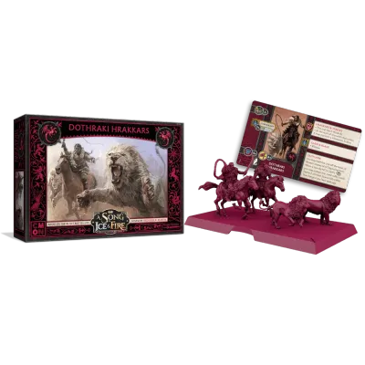 Dothraki Hrakkars miniatures and card