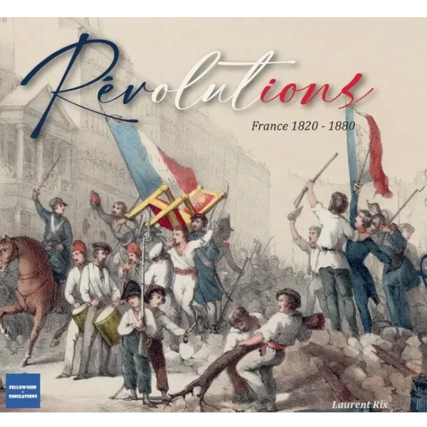 Revolutions France 1820-1880 box front with French revolutionary street scene artwork.