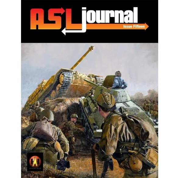 ASL Journal Issue Fifteen cover showing infantry advancing beside a tank and anti-tank gun.
