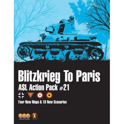 ASL Action Pack #21: Blitzkrieg to Paris cover showing a French tank silhouette and early-war national insignia.