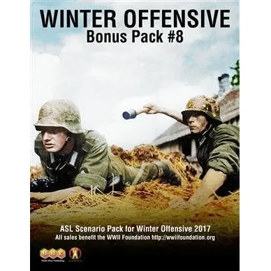 Winter Offensive Bonus Pack #8 cover showing soldiers in a defensive position, supporting the WWII Foundation.