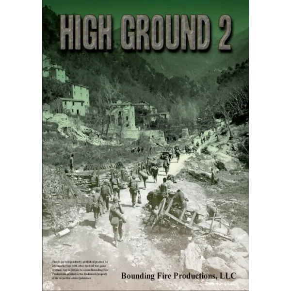 High Ground 2 cover showing soldiers moving through mountainous village terrain.