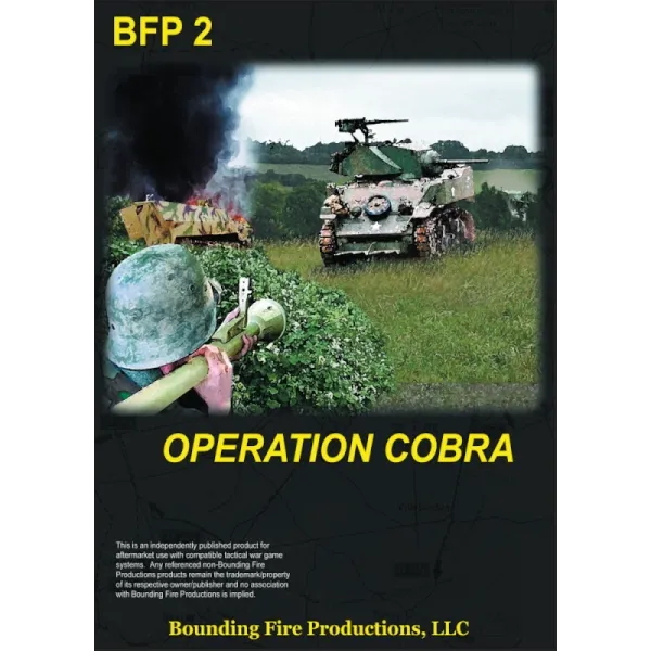 Operation Cobra cover showing U.S. armour advancing through Normandy bocage terrain.