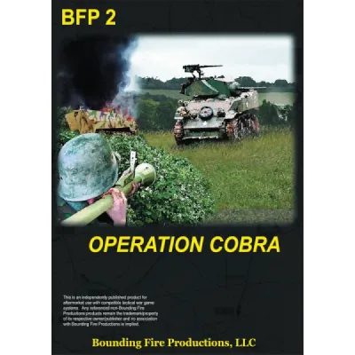 Operation Cobra cover showing U.S. armour advancing through Normandy bocage terrain.