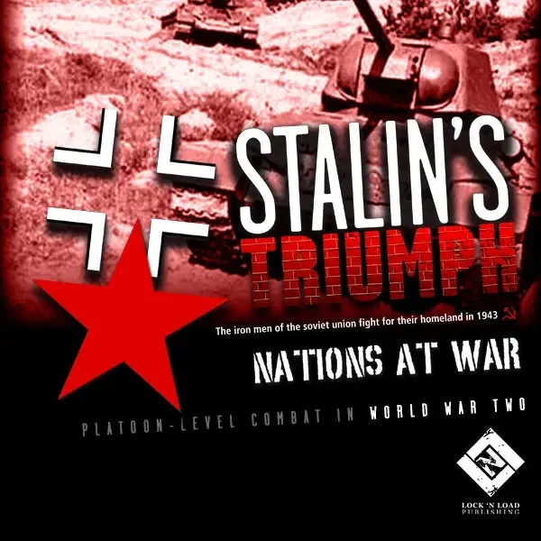 Nations At War: Stalin’s Triumph Second Edition cover with Soviet and German symbols over WWII tank imagery.