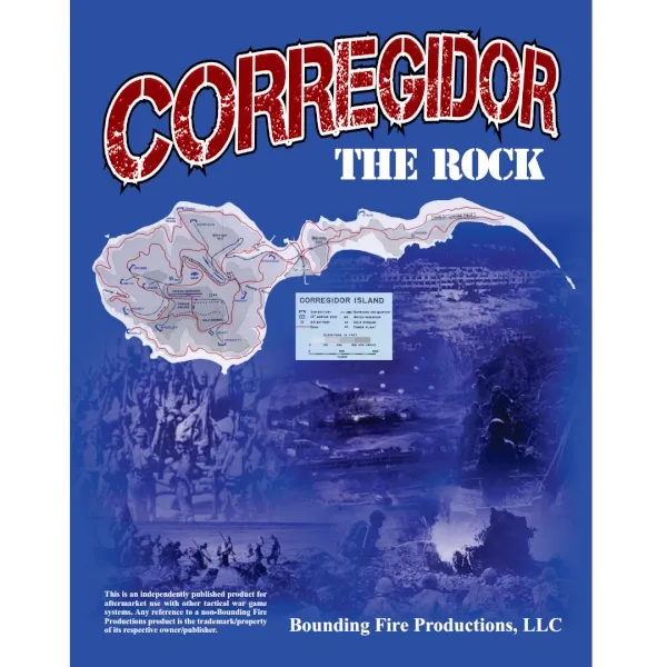 Corregidor: The Rock cover with island map artwork and blue historical battle imagery.