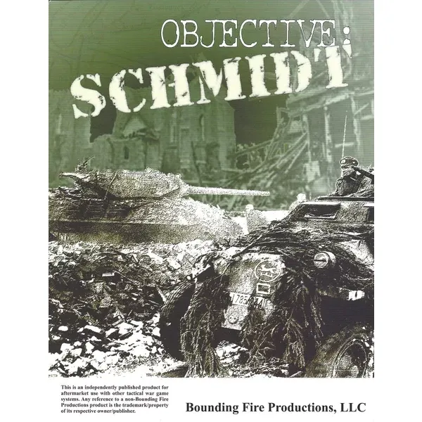 Objective: Schmidt cover showing armoured vehicles and ruined terrain in the Hürtgen Forest campaign.