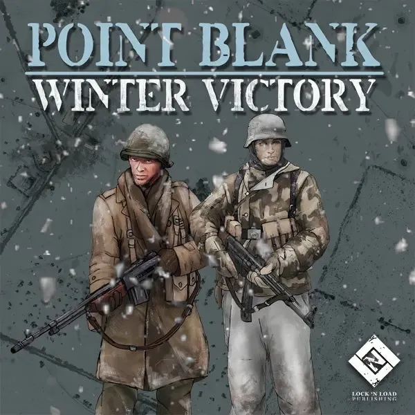 Point Blank: Winter Victory cover showing two winter-equipped soldiers in falling snow.