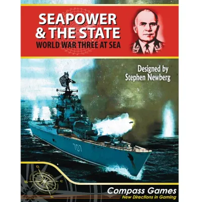 Seapower &amp; the State box front showing a modern warship firing missiles in a World War III naval setting.