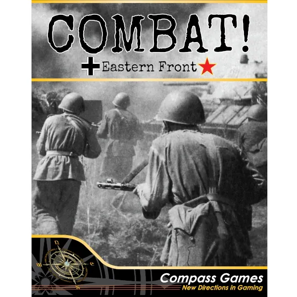 Combat! Eastern Front box front showing Soviet soldiers advancing during World War II.