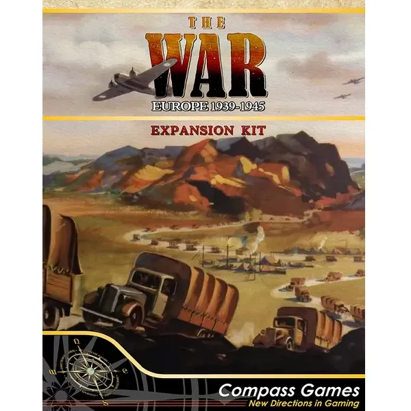 The War: Europe 1939-1945 Expansion Kit cover showing WWII convoy and aircraft artwork.
